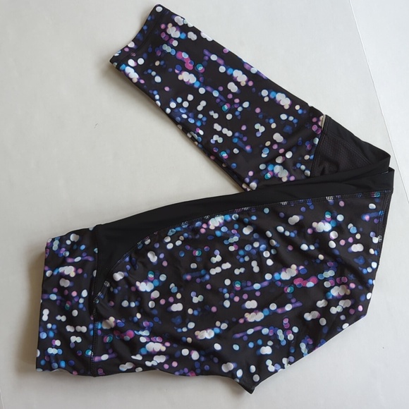 Avia Estilo Athletic Circle Yoga Legging Pant M Black Multi Pattern - Picture 2 of 16
